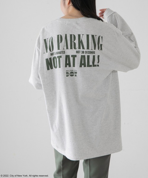 LOWRYS FARM（ローリーズファーム）の「ＮＹＣ　ＬＳ　Ｔｅｅ２　297980（Tシャツ/カットソー・レディース・ホワイト/グレー/ピンク・FREE）」の3枚目の写真