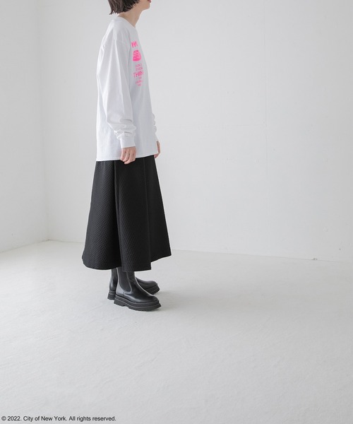 LOWRYS FARM（ローリーズファーム）の「ＮＹＣ　ＬＳ　Ｔｅｅ２　297980（Tシャツ/カットソー・レディース・ホワイト/グレー/ピンク・FREE）」の10枚目の写真