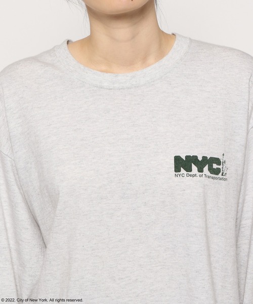 LOWRYS FARM（ローリーズファーム）の「ＮＹＣ　ＬＳ　Ｔｅｅ２　297980（Tシャツ/カットソー・レディース・ホワイト/グレー/ピンク・FREE）」の15枚目の写真