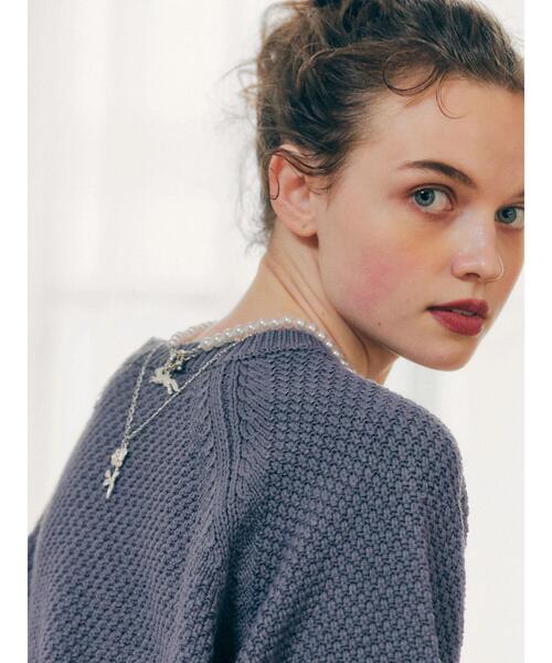 AMERICAN HOLIC（アメリカンホリック）の「パールBIGチャームネックレス(FOX)（ネックレス・レディース・シルバー/ゴールド・FREE）」の7枚目の写真