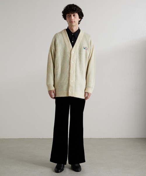 Lui's（ルイス）の「【CYDERBOY for Lui's / サイダーボーイ for ルイス】 Lui'sBOY カーディガン（カーディガン/ボレロ・メンズ・ブラック/オフホワイト・MEDIUM/LARGE）」の15枚目の写真