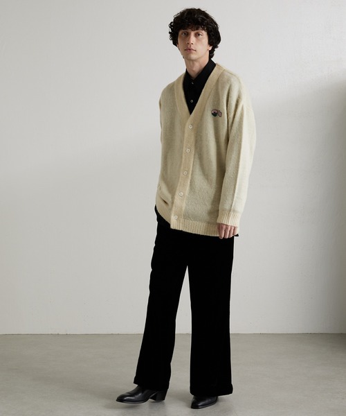 Lui's（ルイス）の「【CYDERBOY for Lui's / サイダーボーイ for ルイス】 Lui'sBOY カーディガン（カーディガン/ボレロ・メンズ・ブラック/オフホワイト・MEDIUM/LARGE）」の11枚目の写真