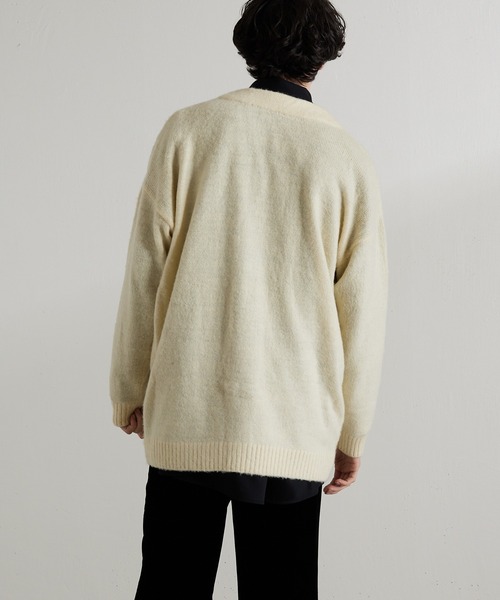 Lui's（ルイス）の「【CYDERBOY for Lui's / サイダーボーイ for ルイス】 Lui'sBOY カーディガン（カーディガン/ボレロ・メンズ・ブラック/オフホワイト・MEDIUM/LARGE）」の10枚目の写真