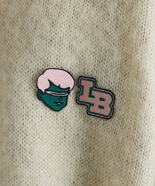 Lui's（ルイス）の「【CYDERBOY for Lui's / サイダーボーイ for ルイス】 Lui'sBOY カーディガン（カーディガン/ボレロ・メンズ・ブラック/オフホワイト・MEDIUM/LARGE）」の14枚目の写真