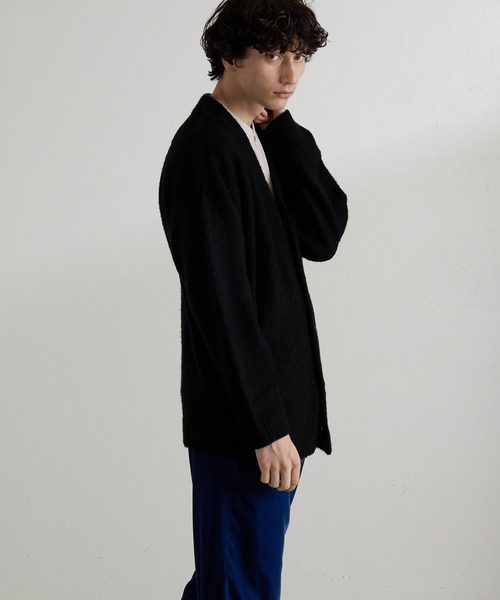 Lui's（ルイス）の「【CYDERBOY for Lui's / サイダーボーイ for ルイス】 Lui'sBOY カーディガン（カーディガン/ボレロ・メンズ・ブラック/オフホワイト・MEDIUM/LARGE）」の9枚目の写真