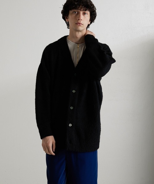 Lui's（ルイス）の「【CYDERBOY for Lui's / サイダーボーイ for ルイス】 Lui'sBOY カーディガン（カーディガン/ボレロ・メンズ・ブラック/オフホワイト・MEDIUM/LARGE）」の12枚目の写真