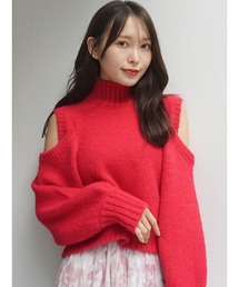 MERCURYDUO | カラーオープンショルダーニット(ニット/セーター)