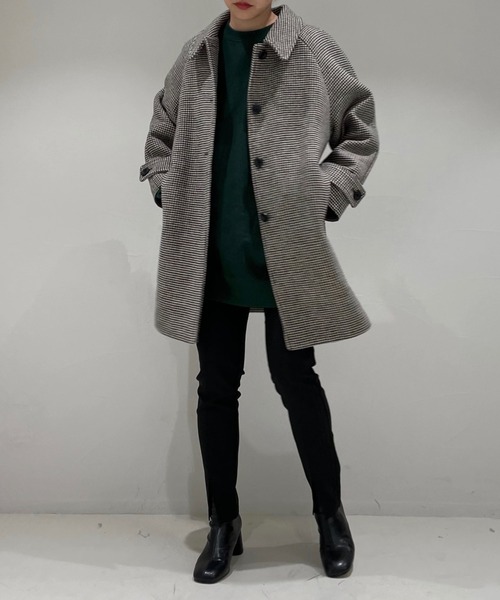 WILLFULLY（ウィルフリー）の「soutien collar check medium coat