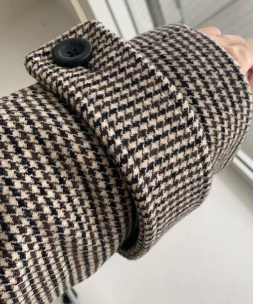 WILLFULLY（ウィルフリー）の「soutien collar check medium coat 