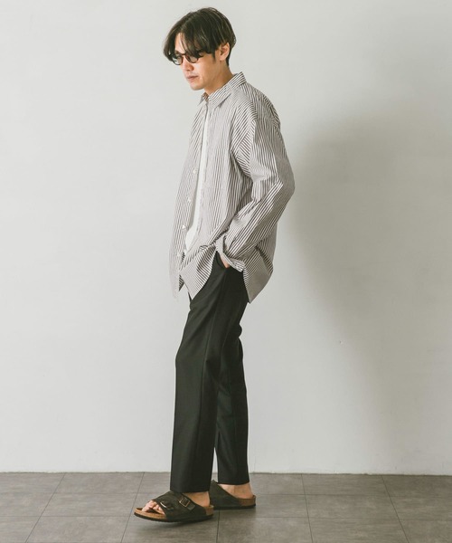 URBAN RESEARCH DOORS(アーバンリサーチドアーズ)の「ライトオックスストライプレギュラーカラーシャツ(シャツ/ブラウス・メンズ・グリーン系その他/ブラウン系その他/ブルー系その他・MEDIUM/SMALL/LARGE)」の17枚目の写真
