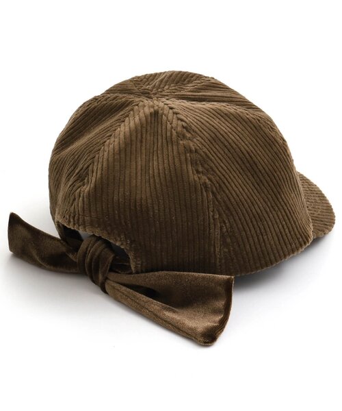 Ampersand（アンパサンド）の「リボンキャップ（キャップ・キッズ・ブラック/ブラウン/グレー/ピンク/アイボリー・50/54/58）」の7枚目の写真