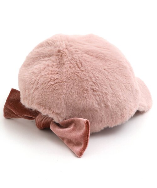 Ampersand（アンパサンド）の「リボンキャップ（キャップ・キッズ・ブラック/ブラウン/グレー/ピンク/アイボリー・50/54/58）」の5枚目の写真