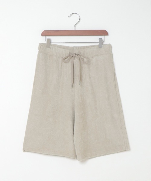 sleeping.com(スリーピングドットコム)の「オリジナルの香り付き素材 メンズ・ゆるふわダブルパイルカットソーハーフパンツ(ルームウェア/パジャマ・メンズ・オリーブ/ベージュ/ネイビー/ライトグレー/スカイブルー・フリ-)」の8枚目の写真