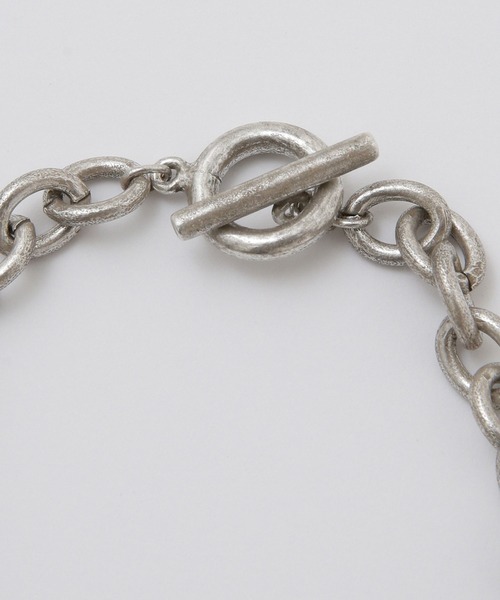 NANO universe（ナノユニバース）の「LB.04/日本製ブラスTバーエンドチェーンブレスレット（ブレスレット・メンズ・シルバー・FREE）」の2枚目の写真