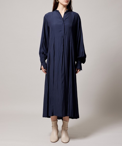 ROPE'（ロペ）の「【辺見えみりさんコラボ】OUTERSUNSET×ROPE' サテンドレス（ワンピース・レディース・ネイビー/ブルー・38/36）」の9枚目の写真