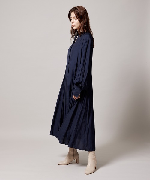 ROPE'（ロペ）の「【辺見えみりさんコラボ】OUTERSUNSET×ROPE' サテンドレス（ワンピース・レディース・ネイビー/ブルー・38/36）」の19枚目の写真