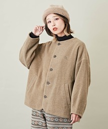 CUBE SUGAR（キューブシュガー）の「無地モッサノーカラージャケット（ノーカラージャケット）」