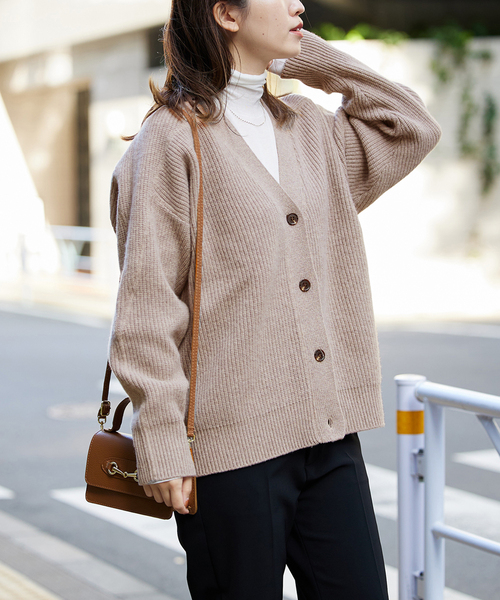 JOURNAL STANDARD（ジャーナルスタンダード）の「ウール畦カーディガン
