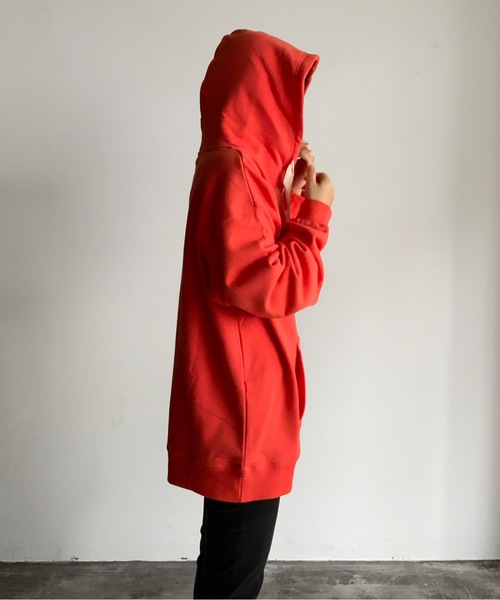 MONT KEMMEL(モンケメル)の「ST: MONT KEMMEL LOGO PRINT HOODY モンケメル ロゴパーカー(パーカー・レディース・チャコールグレー/オレンジ・36/40/38)」の8枚目の写真