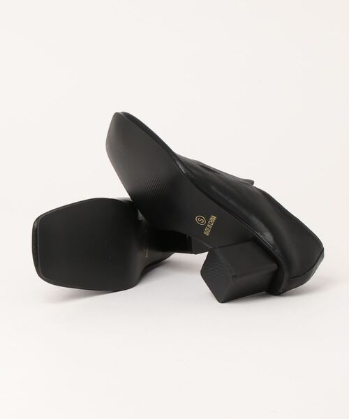 Settimissimo（セッティミッシモ）の「ステッチデザインスクエアートゥシューズ（パンプス・レディース・ブラック/ベージュ・S/M/L）」の9枚目の写真