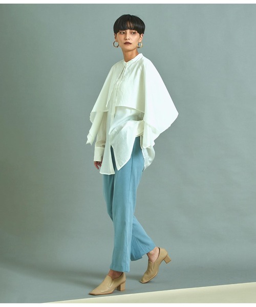 Settimissimo（セッティミッシモ）の「ステッチデザインスクエアートゥシューズ（パンプス・レディース・ブラック/ベージュ・S/M/L）」の15枚目の写真