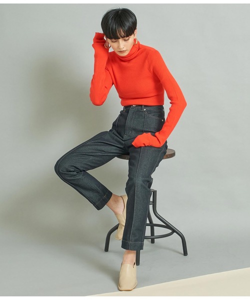 Settimissimo（セッティミッシモ）の「ステッチデザインスクエアートゥシューズ（パンプス・レディース・ブラック/ベージュ・S/M/L）」の6枚目の写真