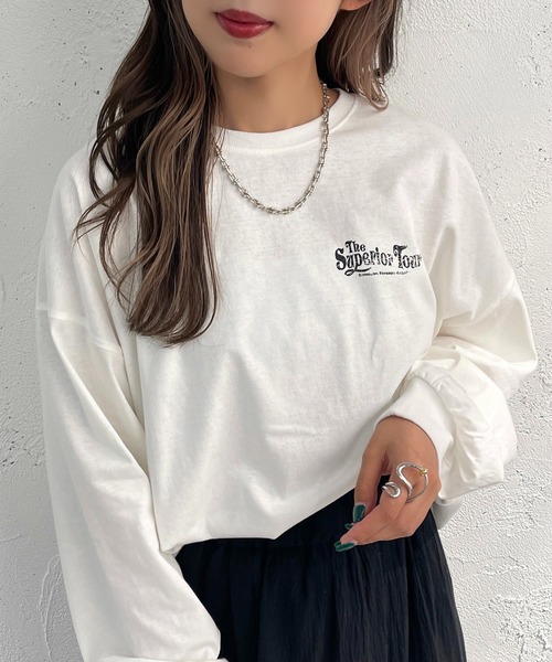 apres jour mignon(アプレジュールミニョン)の「アソートロックロンT【ZOZOTOWN限定アイテム】(Tシャツ/カットソー・レディース・オフホワイト/その他/オートミール/ホワイト系その他/ブラック系その他/スミクロ/ホワイト系その他2・X-LARGE/フリー)」の13枚目の写真