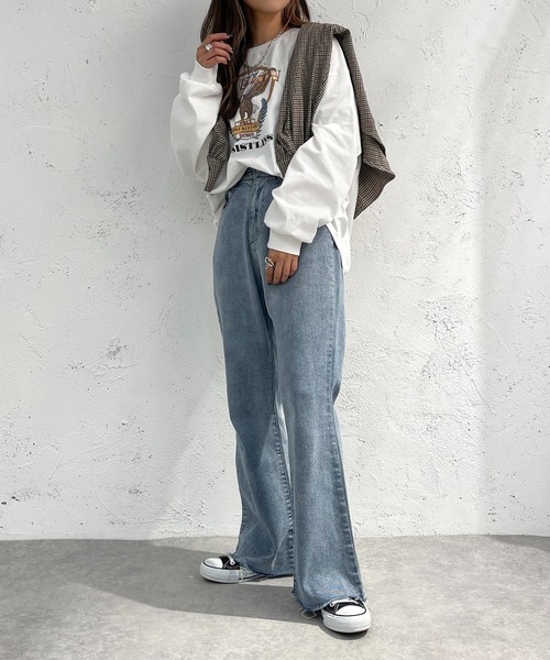 apres jour mignon(アプレジュールミニョン)の「アソートロックロンT【ZOZOTOWN限定アイテム】(Tシャツ/カットソー・レディース・オフホワイト/その他/オートミール/ホワイト系その他/ブラック系その他/スミクロ/ホワイト系その他2・X-LARGE/フリー)」の19枚目の写真