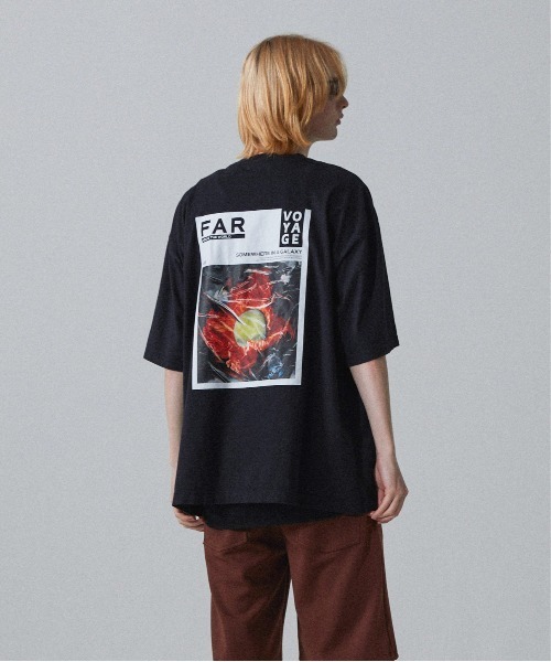 Iroquois(イロコイ)の「VOYAGE T(Tシャツ/カットソー・メンズ・ブラック/レッド系その他/ホワイト・1/3/2)」の3枚目の写真