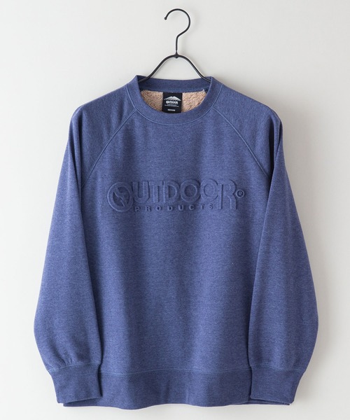 OUTDOOR PRODUCTS APPAREL(アウトドアプロダクツアパレル)の「身頃ボア エンボスブランドロゴ スウェット トレーナー(スウェット・レディース・オリーブ/ネイビー/ベージュ・MEDIUM/LARGE)」の19枚目の写真