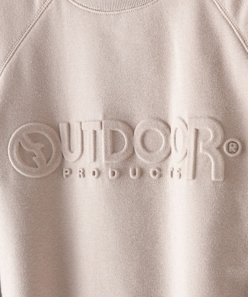 OUTDOOR PRODUCTS APPAREL(アウトドアプロダクツアパレル)の「身頃ボア エンボスブランドロゴ スウェット トレーナー(スウェット・レディース・オリーブ/ネイビー/ベージュ・MEDIUM/LARGE)」の21枚目の写真