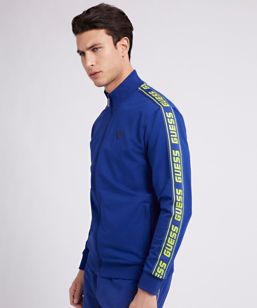 Guess（ゲス）の「Felpa Zip-Up Jacket ジャージ（ジャージ・メンズ・ネイビー/ブラック/ライトベージュ・MEDIUM/X-LARGE/LARGE/SMALL）」の10枚目の写真