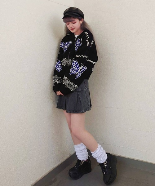 SPINNS（スピンズ）の「6パネル合皮キャスケット（キャスケット・レディース・ブラック・ONESIZE）」の6枚目の写真