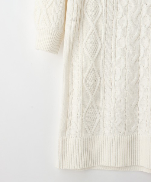 Honeys（ハニーズ）の「オフタートルワンピース（ワンピース・レディース・アイボリー/グリーン/ベージュ/モカ・S/M/L/LL）」の9枚目の写真