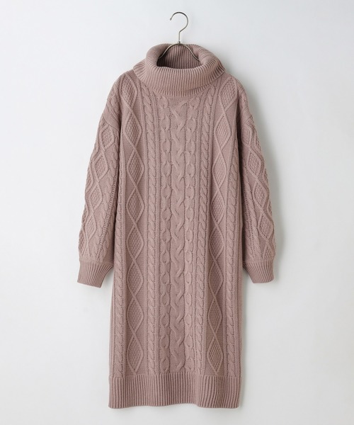 Honeys（ハニーズ）の「オフタートルワンピース（ワンピース・レディース・アイボリー/グリーン/ベージュ/モカ・S/M/L/LL）」の17枚目の写真