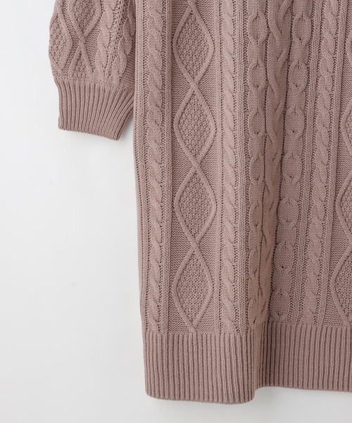 Honeys（ハニーズ）の「オフタートルワンピース（ワンピース・レディース・アイボリー/グリーン/ベージュ/モカ・S/M/L/LL）」の18枚目の写真