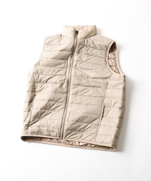 ZIP FIVE（ジップファイブ）の「【lootbox】  キルト発熱中綿カラーダウンスタンドベスト（ダウンベスト・レディース・ライム/ベージュ/パープル/カーキ/ネイビー/ブルー/レッド/グレー/ブラック・X-LARGE/LARGE/MEDIUM）」の13枚目の写真