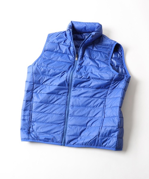 ZIP FIVE（ジップファイブ）の「【lootbox】  キルト発熱中綿カラーダウンスタンドベスト（ダウンベスト・レディース・ライム/ベージュ/パープル/カーキ/ネイビー/ブルー/レッド/グレー/ブラック・X-LARGE/LARGE/MEDIUM）」の18枚目の写真