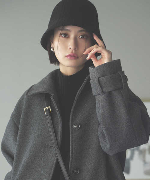 N.（N. Natural Beauty Basic）（エヌエヌナチュラルビューティーベーシック）の「【横田ひかるさん着用】バスクラウンドハット（ハット・レディース・ホワイト/ブラック・FREE）」の6枚目の写真