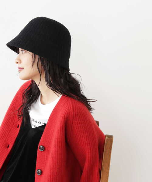 N.（N. Natural Beauty Basic）（エヌエヌナチュラルビューティーベーシック）の「【横田ひかるさん着用】バスクラウンドハット（ハット・レディース・ホワイト/ブラック・FREE）」の8枚目の写真