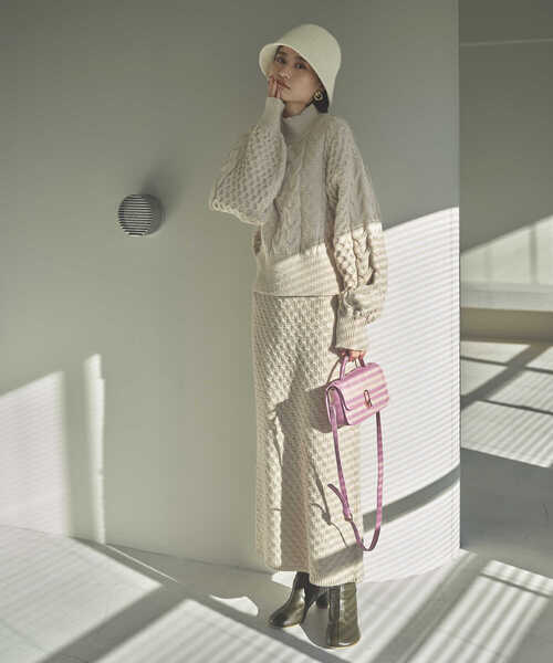 N.（N. Natural Beauty Basic）（エヌエヌナチュラルビューティーベーシック）の「【横田ひかるさん着用】バスクラウンドハット（ハット・レディース・ホワイト/ブラック・FREE）」の12枚目の写真