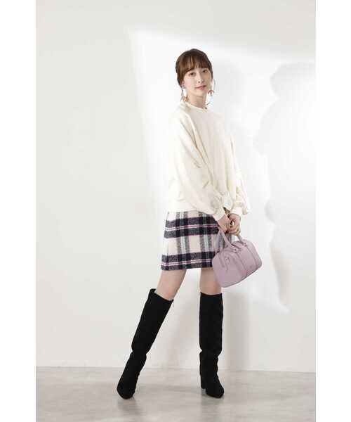 JILL STUART（ジルスチュアート）の「◆ジョエルカットソー（スウェット・レディース・ホワイト/ブラウン・FREE）」の19枚目の写真