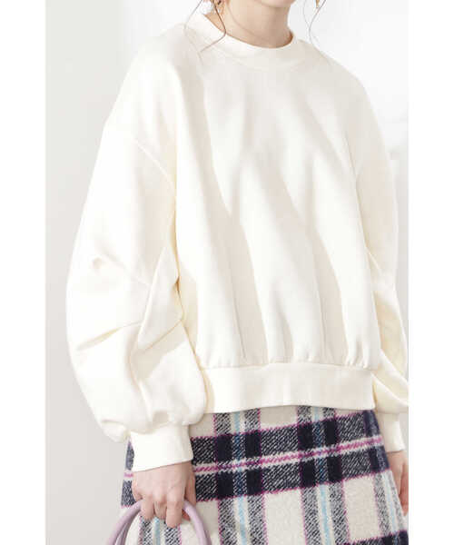 JILL STUART（ジルスチュアート）の「◆ジョエルカットソー（スウェット・レディース・ホワイト/ブラウン・FREE）」の8枚目の写真