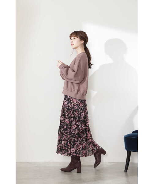 JILL STUART（ジルスチュアート）の「◆ジョエルカットソー（スウェット・レディース・ホワイト/ブラウン・FREE）」の10枚目の写真