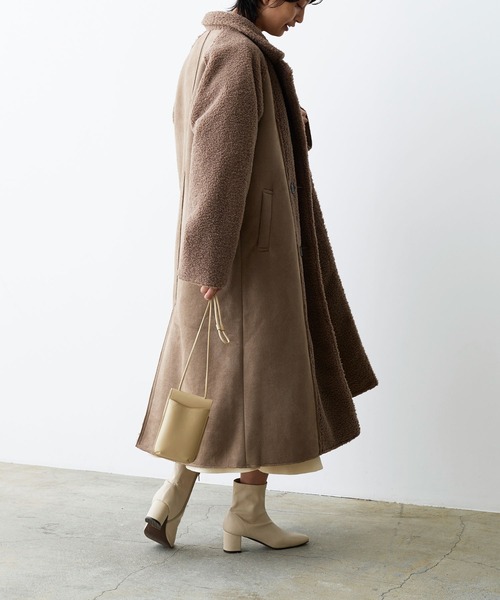 LIAN(リアン)の「ボアムートンダブルロングコート(その他アウター)」 WEAR