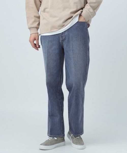 BAYFLOW（ベイフロー）の「ストレッチデニム スラックス 23SS（デニムパンツ・メンズ・ネイビー/ライトブルー・MEDIUM/LARGE）」の4枚目の写真