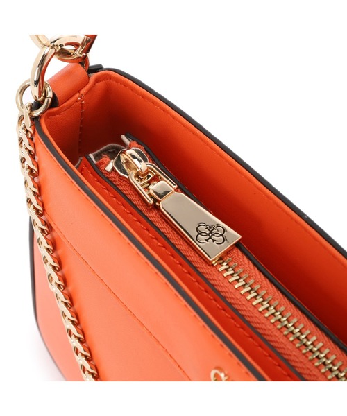Guess（ゲス）の「KATEY Mini Top Zip Shoulder（ショルダーバッグ・レディース・ブラック/オレンジ・ONE SIZE）」の7枚目の写真
