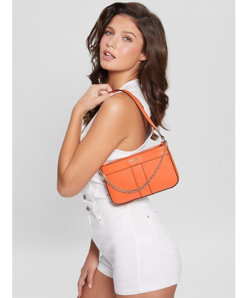 Guess（ゲス）の「KATEY Mini Top Zip Shoulder（ショルダーバッグ・レディース・ブラック/オレンジ・ONE SIZE）」の15枚目の写真