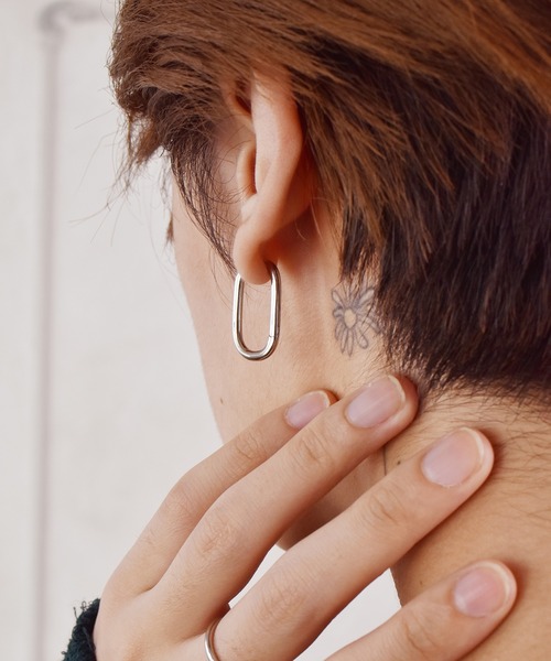 LHME（エルエイチエムイー）の「LHME ホースシューフープピアス/サージカルステンレス316L（金属アレルギー対応）（ピアス（両耳用）・レディース・シルバー/イエローゴールド・ONE SIZE）」の16枚目の写真