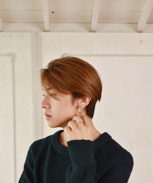 LHME（エルエイチエムイー）の「LHME ホースシューフープピアス/サージカルステンレス316L（金属アレルギー対応）（ピアス（両耳用）・レディース・シルバー/イエローゴールド・ONE SIZE）」の14枚目の写真